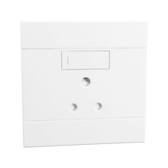 Single Socket, 16amp, White, Veti 2