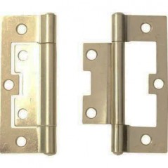 50mm Flush Hinge Brass Plated
