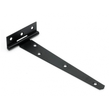 200mm Tee Hinges Black Japan Plated With Screws