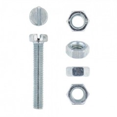 Eureka Machine Screw & Nut 5x30mm Quantity:12