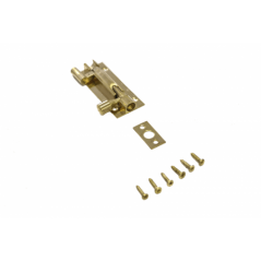 64mm Brass Necked Barrel Bolt With Screws