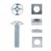Eureka Gutter Bolt & Nut 6x25mm Quantity:8