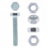 Eureka Set Screw & Nut Galvanised 10x60mm Quantity:10