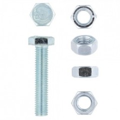 Eureka Set Screw & Nut Galvanised 8x40mm Quantity:10
