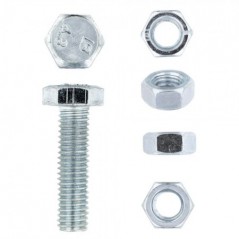 Eureka Set Screw & Nut Galvanised 8x30mm Quantity:12