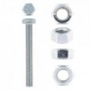 Eureka Set Screw & Nut Galvanised 12x100mm Quantity:4