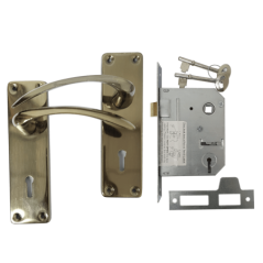 Antique Handle & 2 Lever Lockset