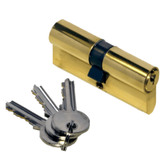 60mm Brass Double Profile Cylinder