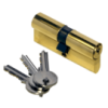 60mm Brass Double Profile Cylinder