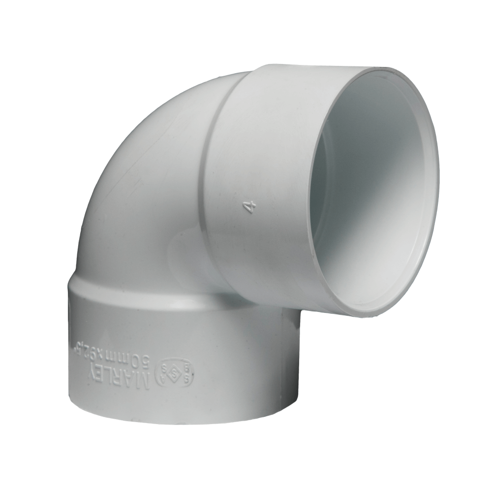 Soil & Vent Bend Plain 50mm X 90 Deg Plain Sabs Soil & Vent Bend Plain 50mm X 90 Deg Plain Sabs