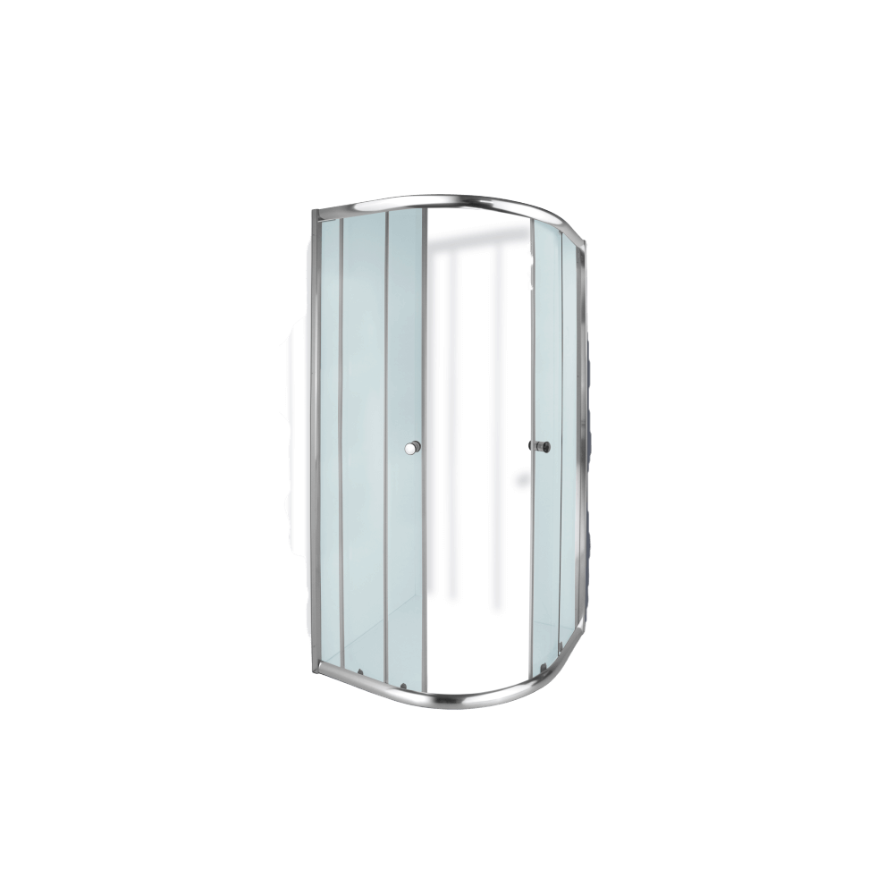 Aquila Quarter Round Shower Door Chrome Aquila Quarter Round Shower Door Chrome