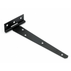 250mm Tee Hinges Black Japan Plated With Screws