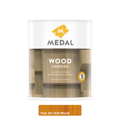 Medal Wood Varnish Teak 1l, MEDAL - Cashbuild