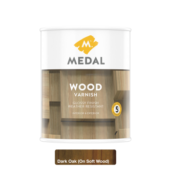 Medal Wood Varnish Dark Oak 1l, MEDAL - Cashbuild