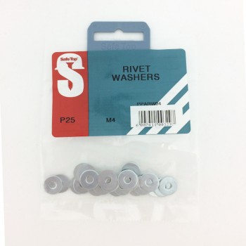 Pre Pack Rivet Washers M4 Quantity:25, SAFETOP - Cashbuild