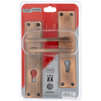 Burchell -brushed Bronze 8” Handles & Euro Mortise Lock