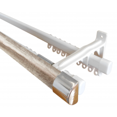 33mm Rod & Double Track 2.0m B/silver, FINISHING TOUCHES - Cashbuild