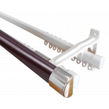 33mm Rod & Double Track 3.0m Mahogany, FINISHING TOUCHES - Cashbuild