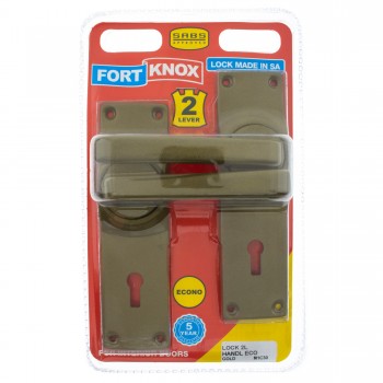 Fort Knox 2 Lever Lock Eco  Gold Handle, FORT KNOX - Cashbuild