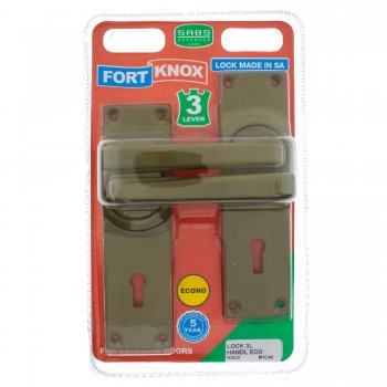 Fort Knox 3 Lever Lock Eco Gold Handle, FORT KNOX - Cashbuild