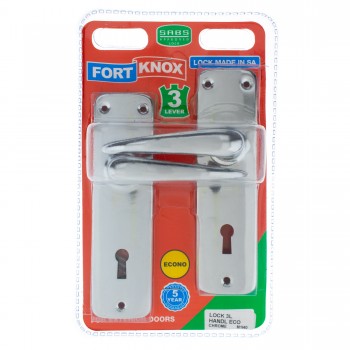 Fort Knox 2 Lever Lock Eco Chrome Handle, FORT KNOX - Cashbuild