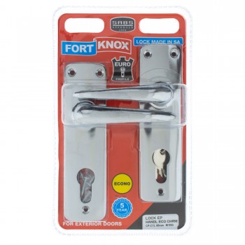Fort Knox 3 Lever Lock Eco Chrome Handle, FORT KNOX - Cashbuild